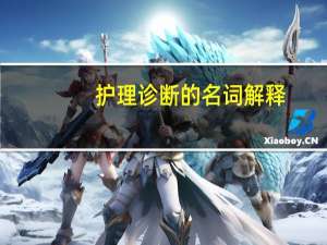 护理诊断的名词解释