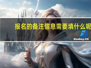 报名的备注信息需要填什么呢