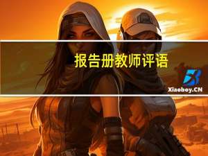 报告册教师评语