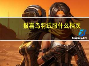 报喜鸟羽绒服什么档次