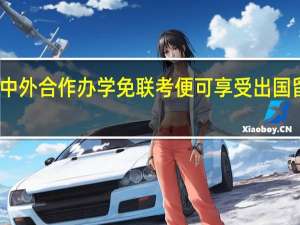 报考中外合作办学免联考便可享受出国留学的资源