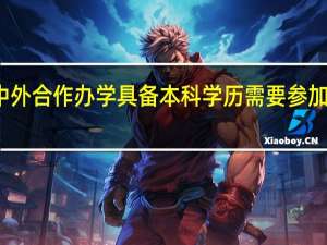 报考中外合作办学具备本科学历需要参加入学考试吗