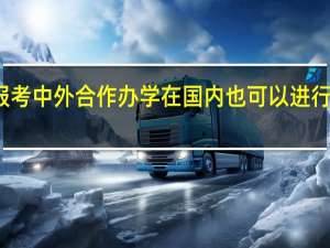 报考中外合作办学在国内也可以进行学习吗