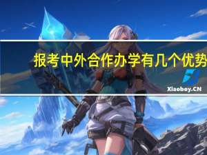 报考中外合作办学有几个优势