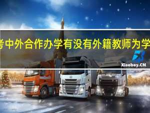 报考中外合作办学有没有外籍教师为学员们上课