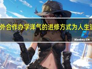 报考中外合作办学洋气的进修方式为人生道路添砖加瓦