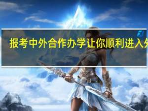 报考中外合作办学让你顺利进入外企