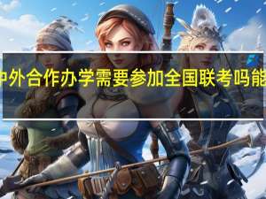 报考中外合作办学需要参加全国联考吗能提升学历吗