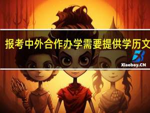 报考中外合作办学需要提供学历文凭吗