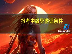 报考中级导游证条件