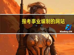 报考事业编制的网站