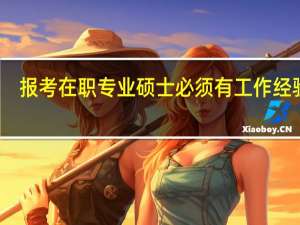报考在职专业硕士必须有工作经验吗