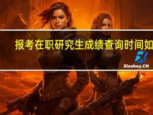 报考在职研究生成绩查询时间如何