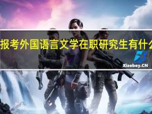 报考外国语言文学在职研究生有什么优势