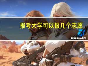 报考大学可以报几个志愿