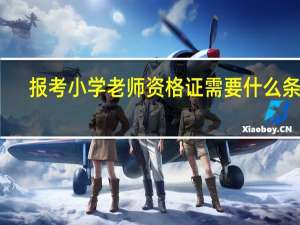 报考小学老师资格证需要什么条件
