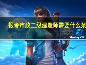 报考市政二级建造师需要什么条件