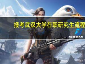 报考武汉大学在职研究生流程