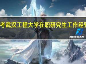 报考武汉工程大学在职研究生工作经验限制吗
