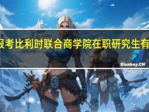 报考比利时联合商学院在职研究生有前途吗