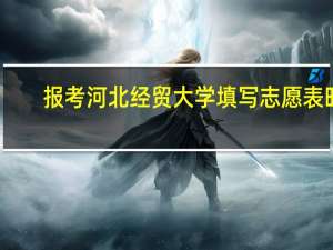 报考河北经贸大学填写志愿表时，需要选择一本和二本吗