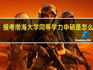 报考渤海大学同等学力申硕是怎么上课