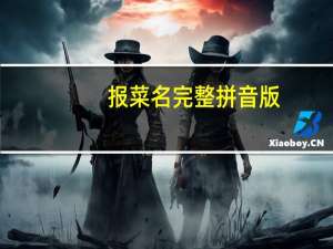 报菜名完整拼音版（报菜名台词带拼音）