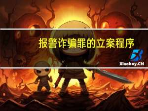 报警诈骗罪的立案程序