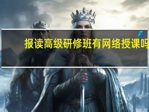 报读高级研修班有网络授课吗