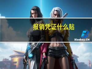 报销凭证什么贴