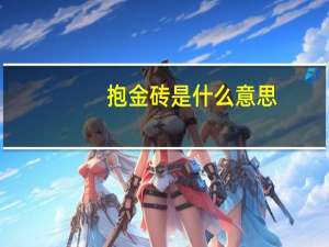 抱金砖是什么意思
