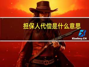 担保人代偿是什么意思