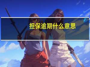 担保逾期什么意思