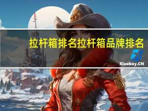 拉杆箱排名拉杆箱品牌排名