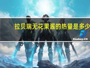 拉贝瑞 无花果酱的热量是多少