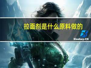 拉面剂是什么原料做的