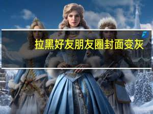 拉黑好友朋友圈封面变灰（拉黑后朋友圈封面变灰）