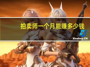拍卖师一个月能赚多少钱（拍卖师）