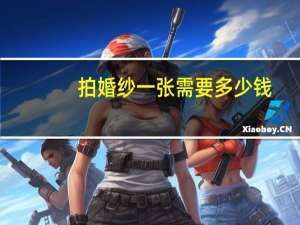 拍婚纱一张需要多少钱