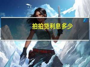 拍拍贷利息多少