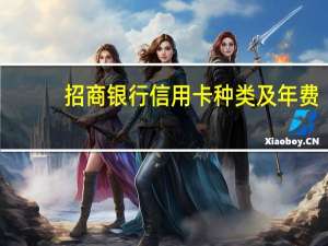 招商银行信用卡种类及年费（招商银行信用卡种类有哪些）