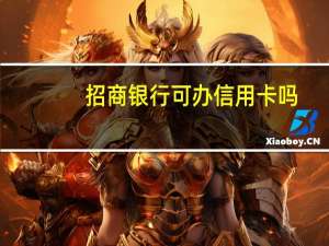 招商银行可办信用卡吗