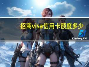 招商visa信用卡额度多少（招商visa信用卡额度是多少）