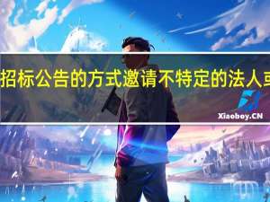 招标人以招标公告的方式邀请不特定的法人或者组织来投标，这种招标方式称为(    )。