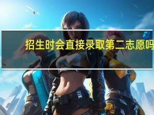 招生时会直接录取第二志愿吗