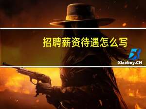 招聘薪资待遇怎么写