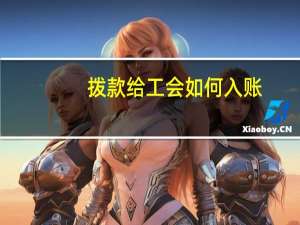 拨款给工会如何入账