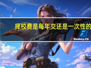 择校费是每年交还是一次性的（择校费）