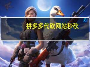 拼多多代砍网站秒砍 - 定制qq空间秒赞