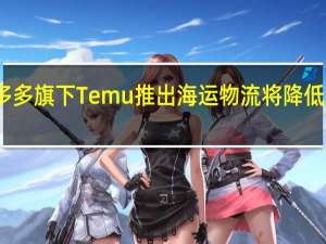 拼多多旗下Temu推出海运物流将降低跨境成本